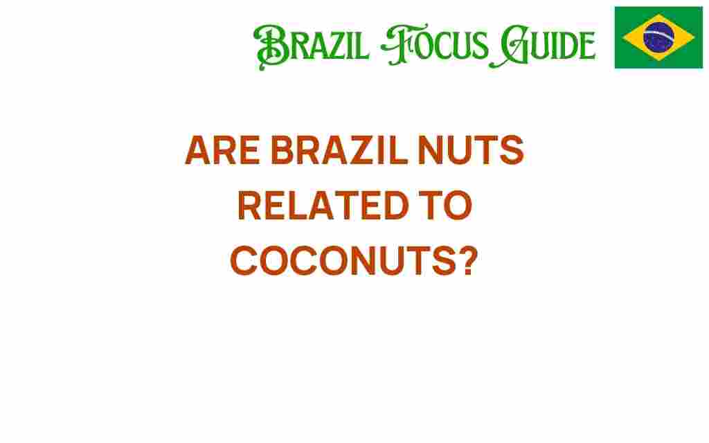 are-brazil-nuts-related-to-coconuts