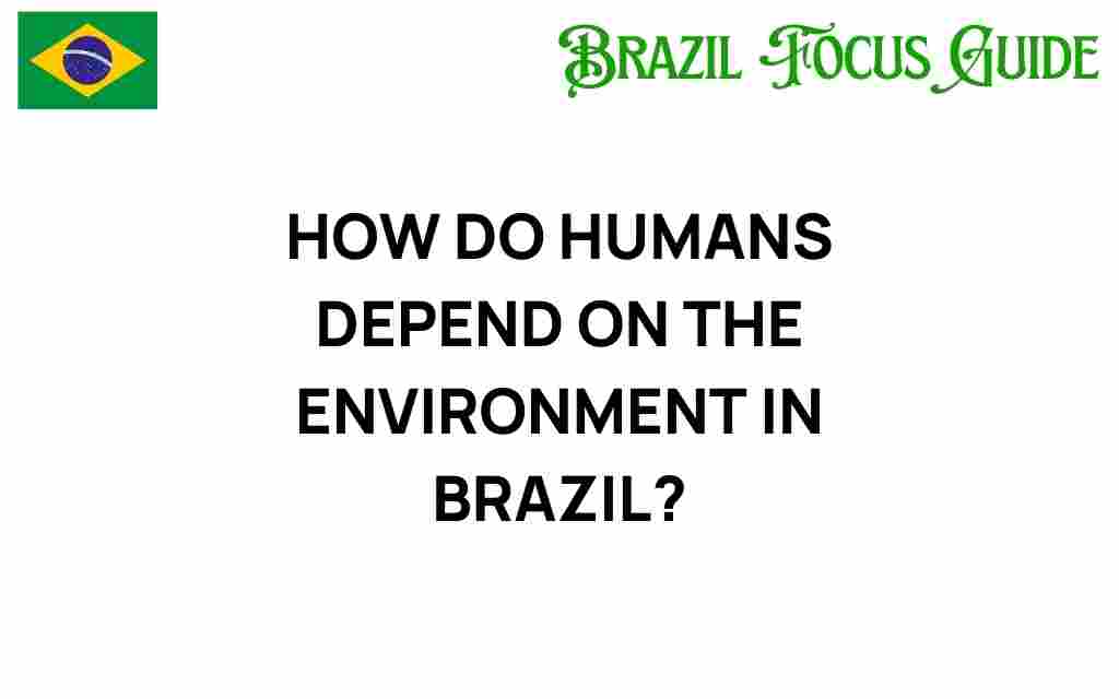 how-humans-depend-on-the-environment-in-brazil